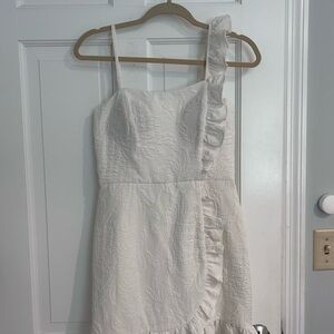 Lilly Pulitzer Ivory Dress with Hot Pink Label